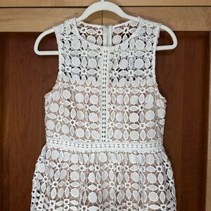 Lulu's White Lace Maxi Dress